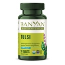Banānu botānika Tulsi (Svētais Baziliks) – Uplifling Adaptogen – Organic Lung and Respiratorās veselības papildinājums* – 90 tabletes – Ne-GMO Ilgspējīgi Izgudrots Vegan