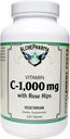 C-1000 mg (askorbīnskābe) ar 50 mg Rose HIPS – bez sojas kukurūzas glutēna (250 tabletes)