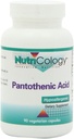 Nutricology Pantothenic Acid - vitamīns B5 vīriešiem un sievietēm, Kalcijs, 500mg Papildinājums, Tīrs, Organisks, Veģetāriskās Kapsulas - 90 Skaits