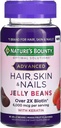 Dabas Bounty Advanced mati, āda, un naglas Jelly pupiņas 80ct, 1 ea