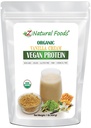 Z Natural Foods Organic Vanilla Cream Vegan Protein Powder, Vanilla Flavored Vegan Protein Papildinājums, Visi Natural, Vegan, Non-GMO, 1 mārciņas