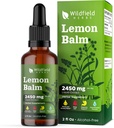2 Lemon Balm Extract Drops Liquid 2000mg (Melissa officinalis) Augu Papildinājums Absorbs labāk nekā kapsulas, 2 Mēnešu Piedāvājums, 84 Kalpojumi, Bezalkohola Tincture - 2 Oz, Pack of 2