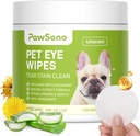 Eye Wipes suņiem un kaķiem, hipoalerģisks suns Acu Wipes tīrītājs, dabas tīrīšana Kopšana Pet Wipes Maigi Noņemt Tear Stain, Acu debris, Izdalījumi, Mucus, Nav Iriting, Unscent, 100 gab