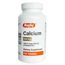 Regby Calcium 600mg ar 5 ppm D3 vitamīna 150 tabletēm