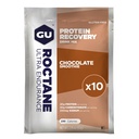GU Energy oktāns Ultra izturības proteīns Recovery Drink Mix, bez lipekļa un Kosher Piens, Recovery Support After every Workout, 10 viendzīslas paketes, Šokolādes Smoothie