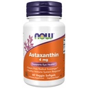 NOW uztura bagātinātāji, astaksantīns 4 mg, iezīmes Zanthin®, atbalsta acu veselību*, 60 Veg Softgels
