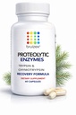 Bruizex Proteolītiskie enzīmi; Trypsin & Chymotrypsin Recovery Papildinājums audu trauma, zilumu, pietūkums; Imūnās sistēmas atbalsts; 60 kapsulas