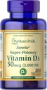 D3 vitamīns 50 mcg (2 000 SV) Bolsteri Imūnveselība ar puritāna lepnumu par atbalstu imūnās veselības un veselīgu kaulu un zobu 200 softgels