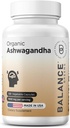 Sertificēts Organic Ashwagandha 1600mg, 120 Veg Kapsulas - Atbalsta Miega & Līdzsvarotās Enerģijas Līmeņi (120 Skaits (Iepakojums no 1))